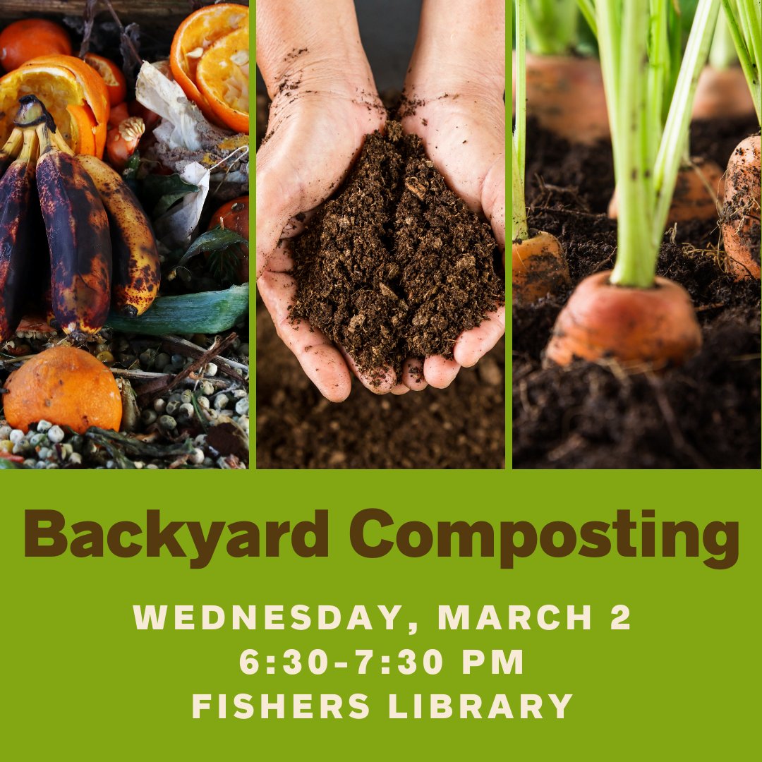 HamiltonEastPL's tweet photo. Want to learn how to build fertile soil by composting your waste at home? Join us to learn techniques to do it more efficiently and get the results you want! This program will be presented by @HamiltonSWCD 

Register here: https://t.co/OICy6ylLsR

#backyardcompost #composting https://t.co/vu2aDIXaYj