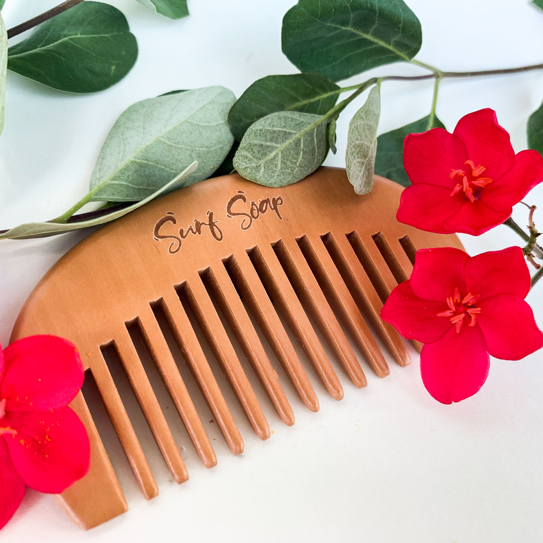 surf_soap's tweet photo. Made sustainably from peachwood and bamboo, these lil' babies are the perfect size to throw in your Surf Soap beach bag and keep those locks and beards tangle-free. 
(Also available in a larger size! - our longboard comb.)
.
.
. 
#surfsoap #vegan #oceansafe #plasticfree #thanksfr https://t.co/XYrayFNHJ4