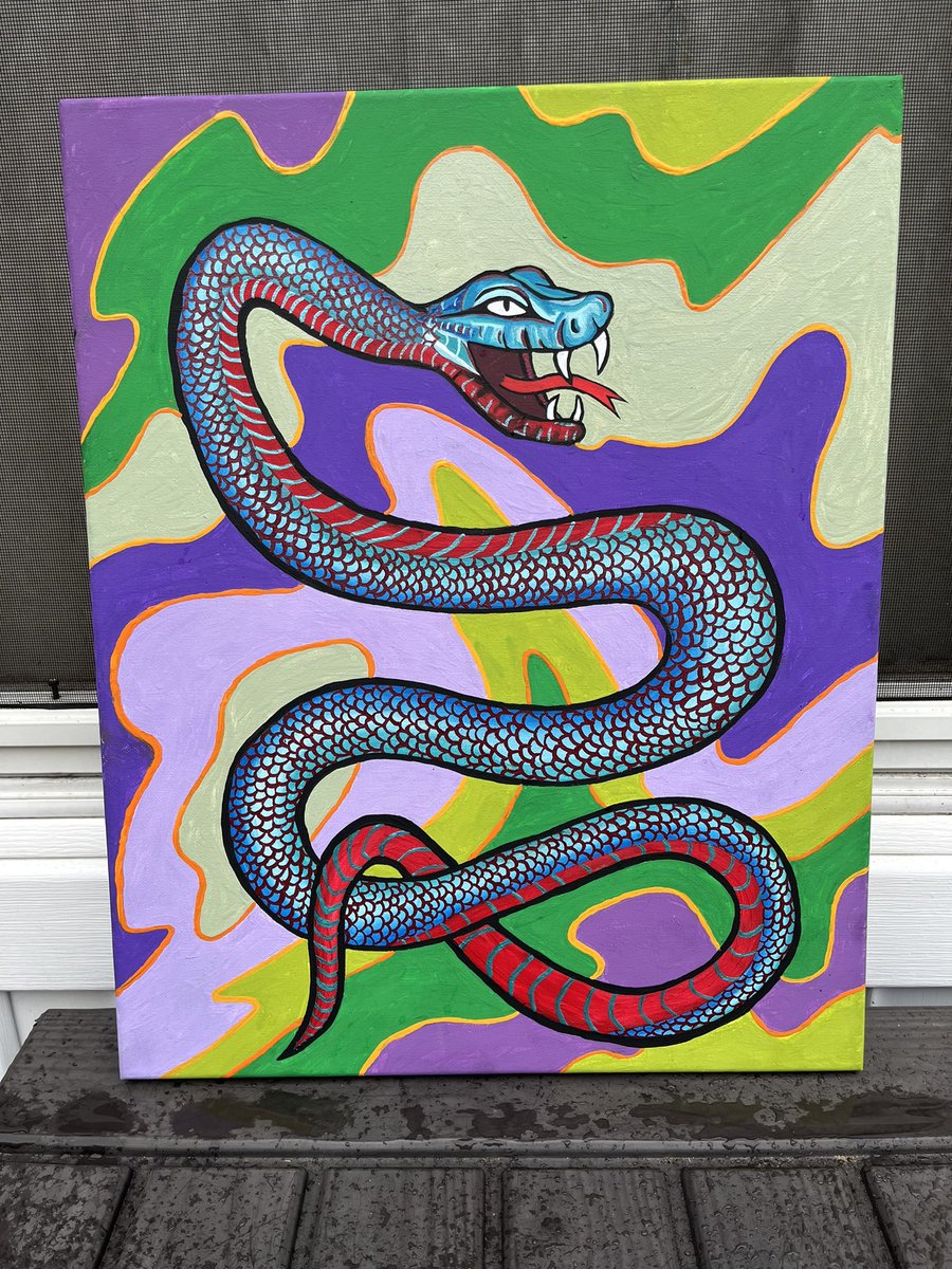 hankanshan's tweet photo. Checkout some of my latest paintings! #cryptoart #PsychedelicArt #supportsmallbusiness https://t.co/aXw83ZeFA0