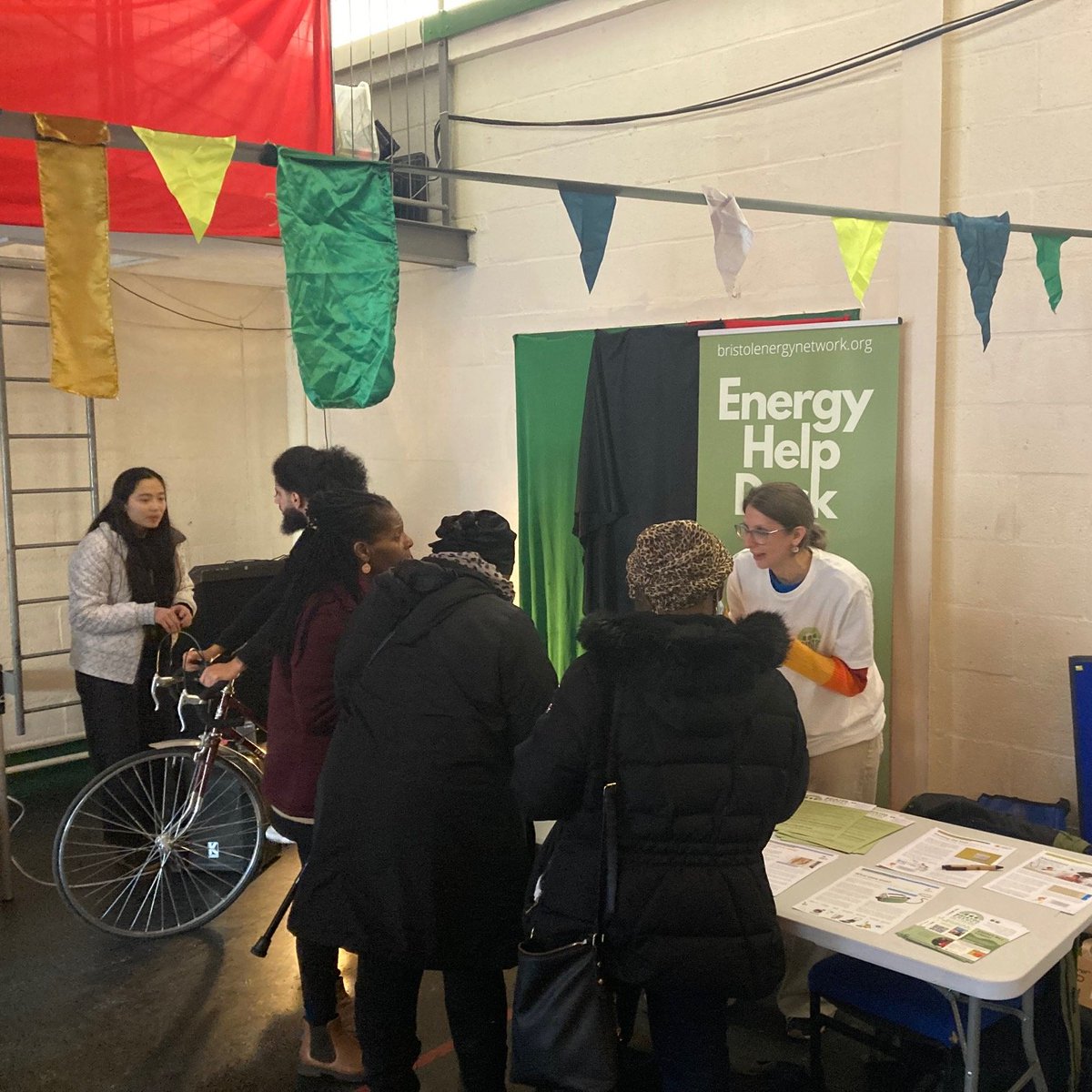 BristolEnergyNw's tweet photo. Fantastic event @ujimaBlackGreen Ambassadors thank you! 

We had a great time @ujimaBlackGreen + @BristolEnergyNw  #EnergyHelpDesk +#PeddalPowerSoundSystem + @CHEESEBristol  + @briznrg   + @Bristolfoodnet = #SaveMoneySavethePlanet https://t.co/xwKud1Jlo0 https://t.co/yomVIBTfkR