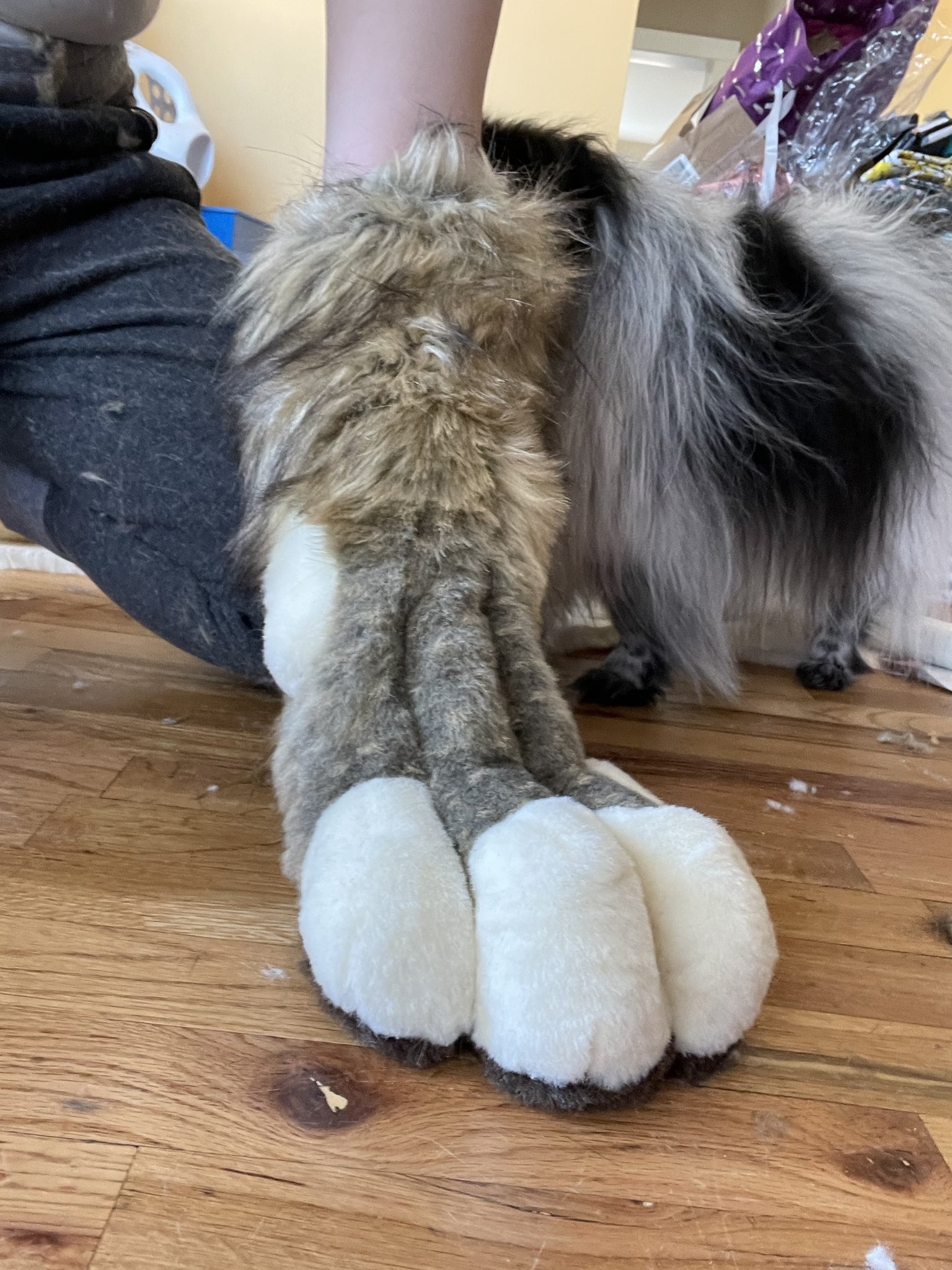 🐈‍⬛Em🐾 on X: The Tiktok therian kids are going feral for realistic feral  paws so I uhhhhh  / X