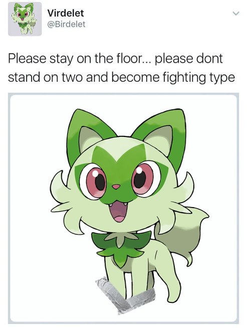 "A história se repete primeiro como tragédia..." #Sprigatito 🤝 #litten