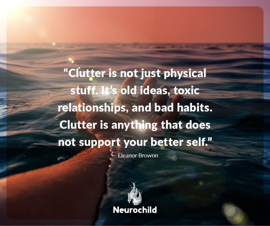 seeingCVI's tweet photo. #Clutter is not just physical stuff.
It's old ideas, toxic relationships, and bad habits. 
Clutter is anything that does not support your better self." ✨ https://t.co/nj71JqYnis