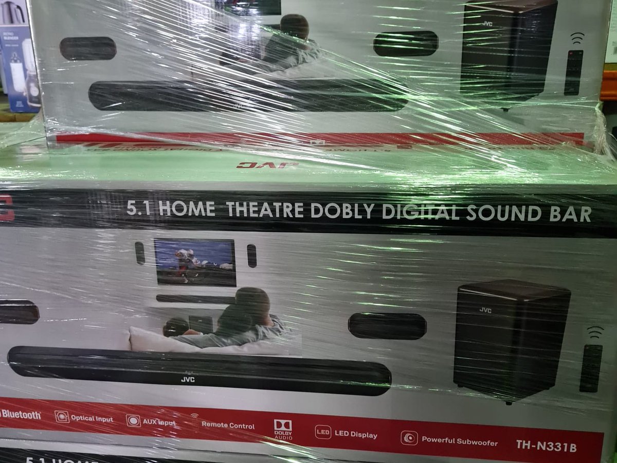 Hates cache Taktil sans Simonsen Electronics on Twitter: "New release JVC 5.1 Channel Home Theatre  Dolby Sound Bar 2022 latest model TH-N331B. We are excited to be the first  company in Zimbabwe to introduce this latest