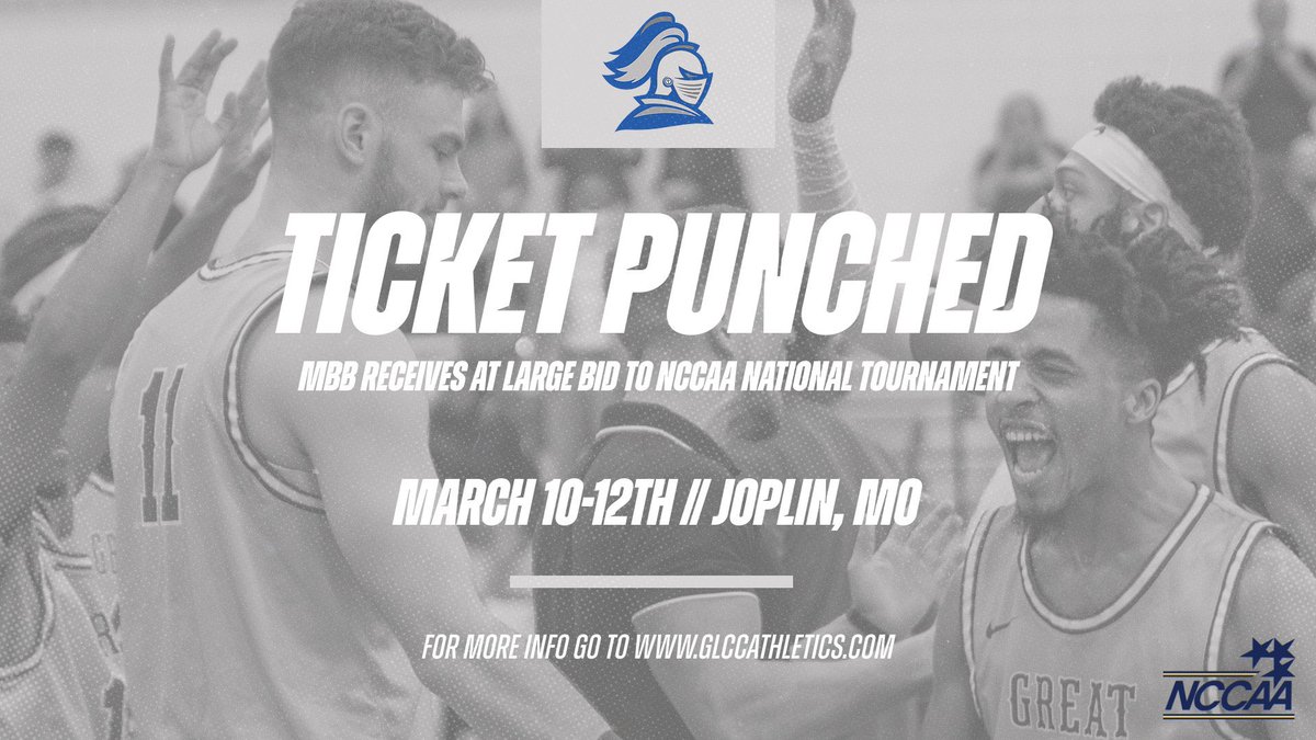 GLCCAthletics's tweet image. And @glcc_mbb is going dancing with the number 1 overall seed. They will take on #8 Emmaus at 4p on March 10th. This is MBB third bid in the last 4 years #CrusaderPurpose