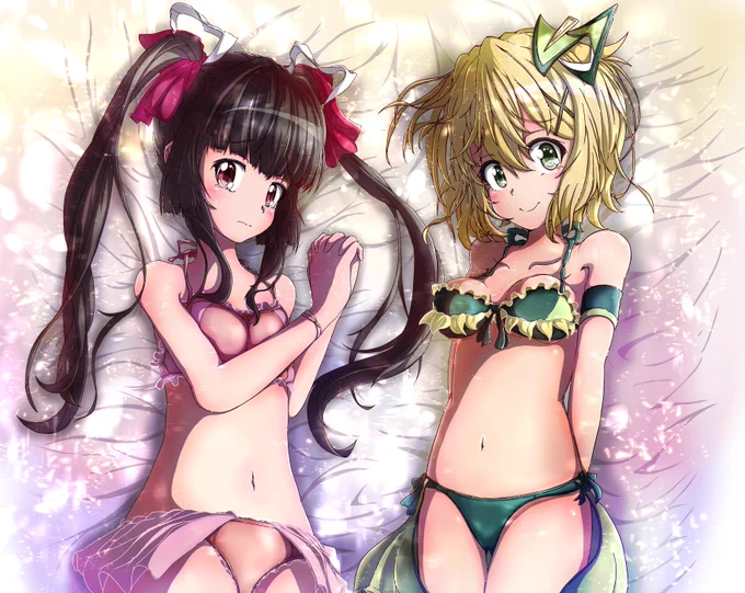 🌟暁切歌×月読調✨やわらかユニゾン✨🌟 #pixiv https://t.co/2a3ZtxKqg6 
#symphogear #シンフォギア #絵柄が好みって人にフォローされたい #イラスト 