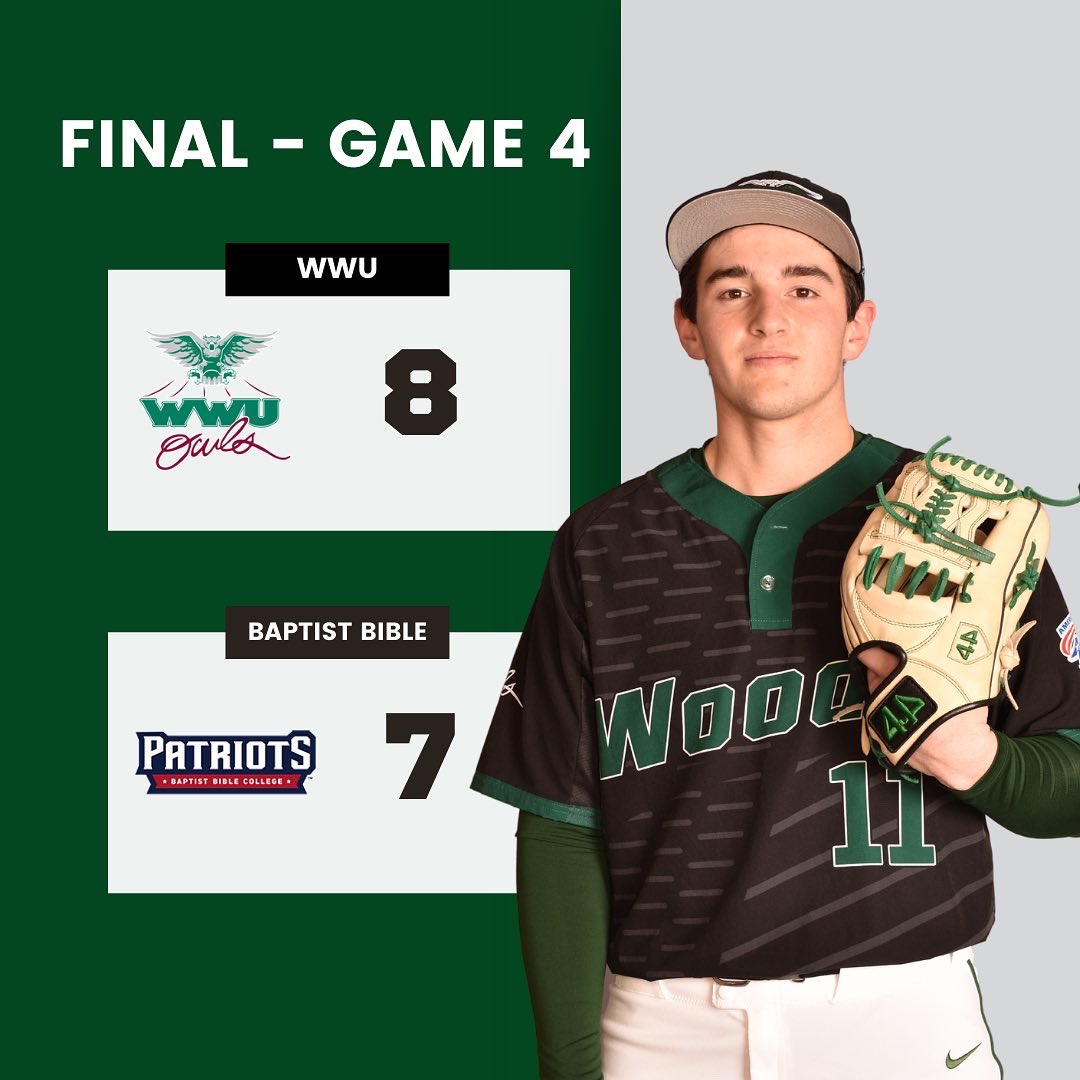 wwuowlsBSB's tweet photo. Final from Rock Bridge. 

The Owls return to action Tuesday against Evangel in Springfield. 

#TofE #owlup #woodsway https://t.co/JjSSHihO77