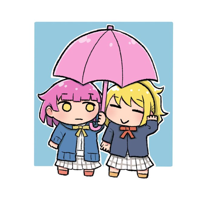 「shared umbrella」 illustration images(Latest)｜8pages