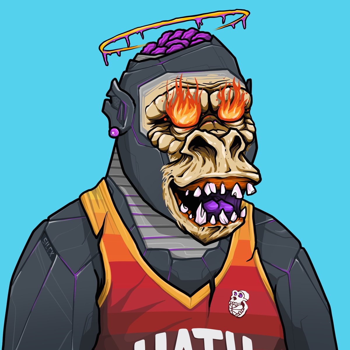 NBapesYC's tweet photo. He’s got the fire in his eyes 🔥👀. 

Mutants dropping later this week. Mint info coming soon. RT if you’re excited to pick one up 🔥🔥! https://t.co/N9WXYNtz3K