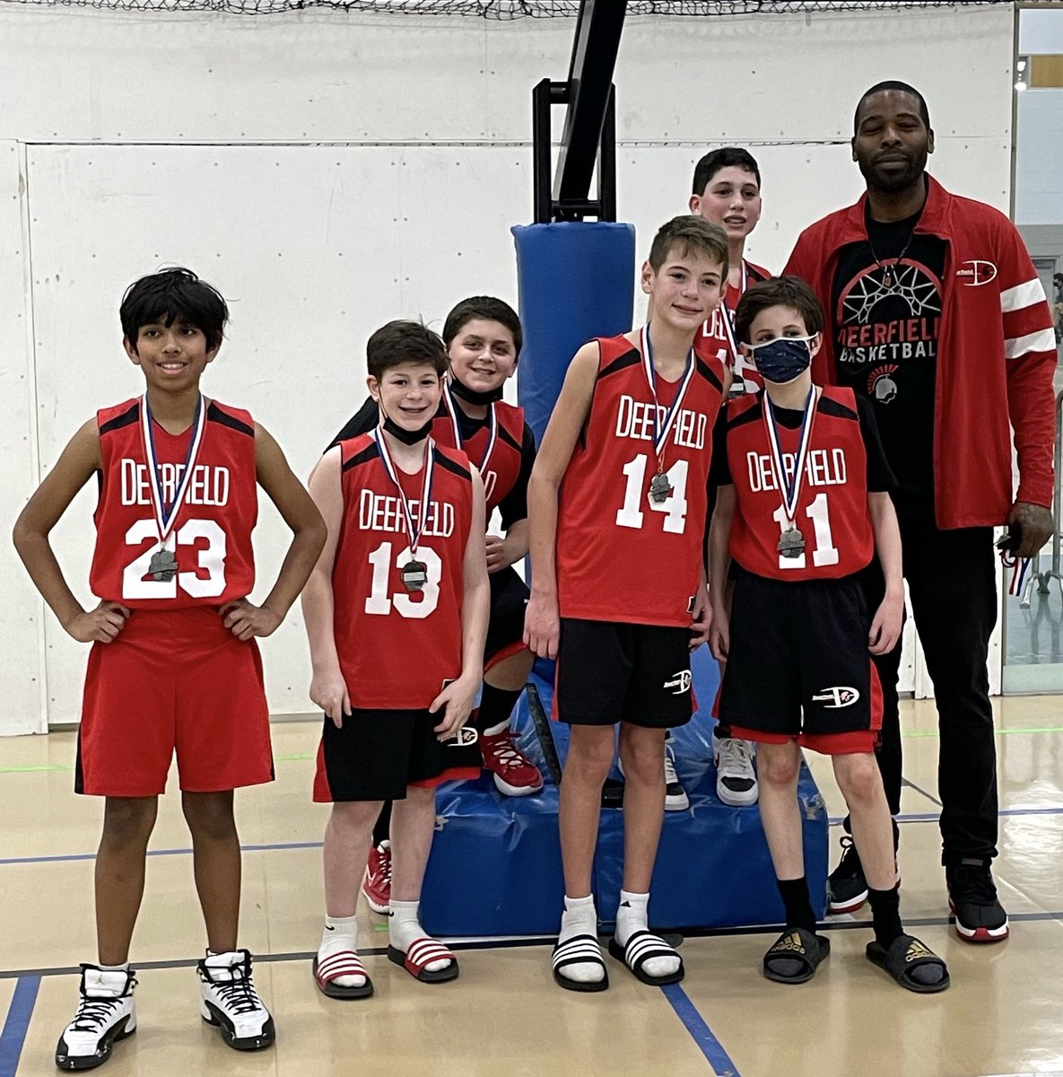 So proud of my 6th grade team We took 2nd place today. Lost in the Championship by 8 pts. We’re always the smallest team on the court by they play so hard &amp; they are tough. #Deerfield #Warriors #6ThGrade #Feeder