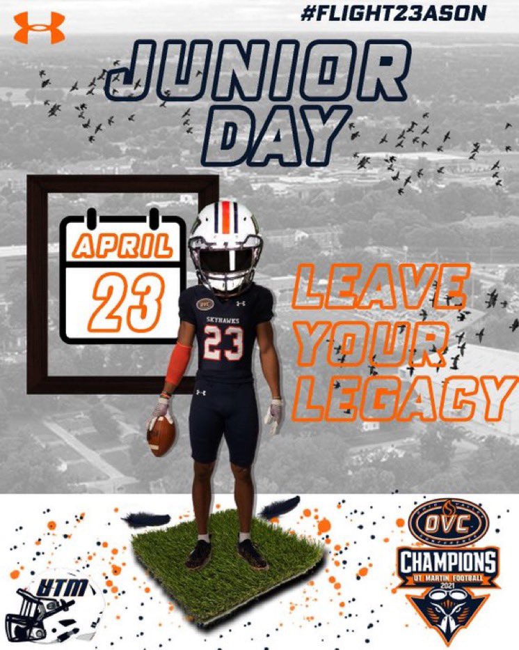 Thanks for the invite💪🏻🔥@CoachHowardUTM @UTMSports <a href="/THERayRudolph_/">Coach Ray</a> <a href="/autaugaFootball/">Autauga Academy Football</a>