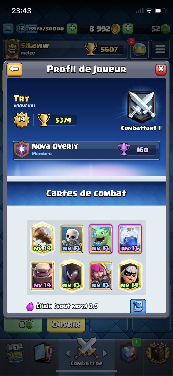 s___a___m__y's tweet photo. @wzxxv2 @Anasss73 Tout ce que je retiens c’est que j’ai 300 trophée de plus alors que t’es niveau 14 avec les héros gros noobs https://t.co/kdyKJBmYz7