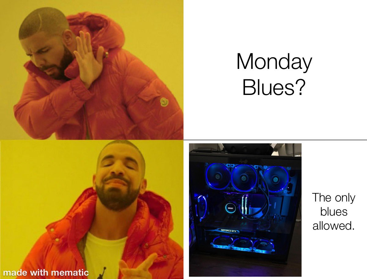 ATXTechExpert's tweet image. The only blues allowed on Monday is Blue RGB.