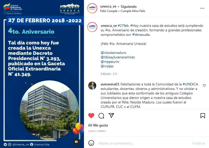 Prensa UNEXCA ( Cta. Alternativa - @UNEXCA_ve ) tweet media