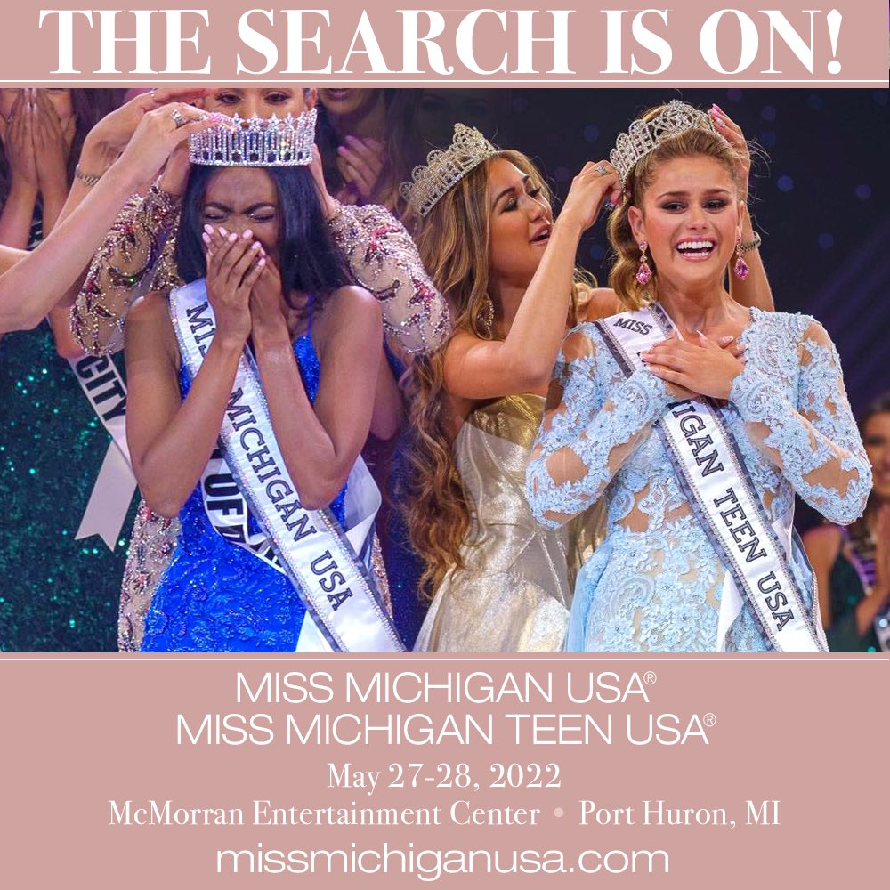 Become the NEXT #MissMichiganUSA and #MissMichiganTeenUSA by competing at the 2022 State Competition this May! 🎉 Enter today! #MissUSA #MissTeenUSA #PageantryReimagined #Michigan <a href="/MissMIUSA/">Alexis Fagan-Williams</a> <a href="/RealMissMIteen/">Isabella Mosqueda</a> 

missmichiganusa.com/enternow

📸: <a href="/edwinshawphotog/">Edwin Shaw</a>