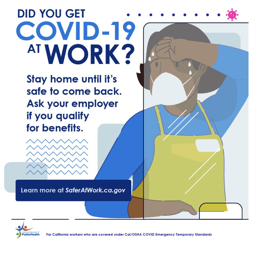 By law, your employer cannot punish you for: asking to take paid sick leave, reporting unsafe or unhealthy conditions at work, filing a wage claim, or filing a workers' compensation claim. Learn more at dir.ca.gov/dlse/dlseretal…

#valleyforward #CWOP