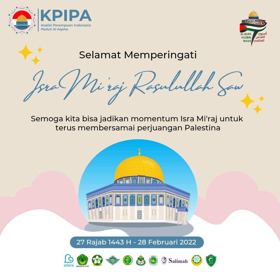 NHulwani's tweet photo. Semoga dengan memperingati Isra Mi'raj semakin banyak yang peduli Palestina Merdeka.
#IsraMiraj
#IsraMirajNabiMuhammad
#SavePalestine
#PekanAlQudsInternasional
#AlQudsGlobalWeek https://t.co/72OlXMkmNz