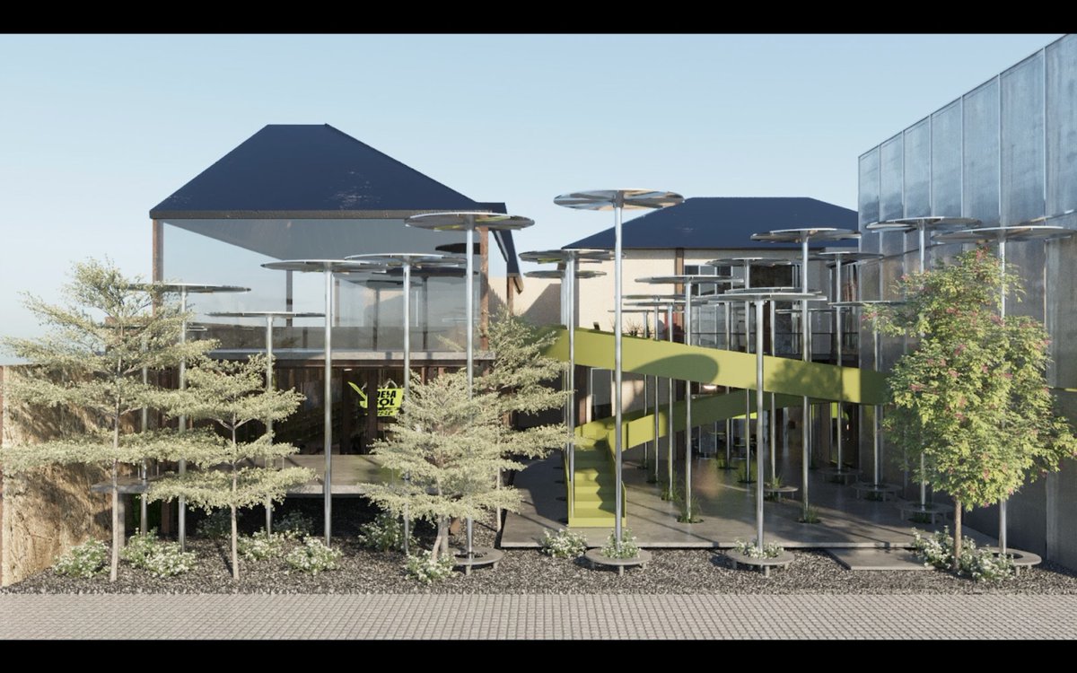 thelabsgn's tweet photo. Bakery and gallery space. We design the space and run the bakery brand. Featuring kinetic solar-powered installations. Coming soon to Vietnam. https://t.co/BvcnOcinFl