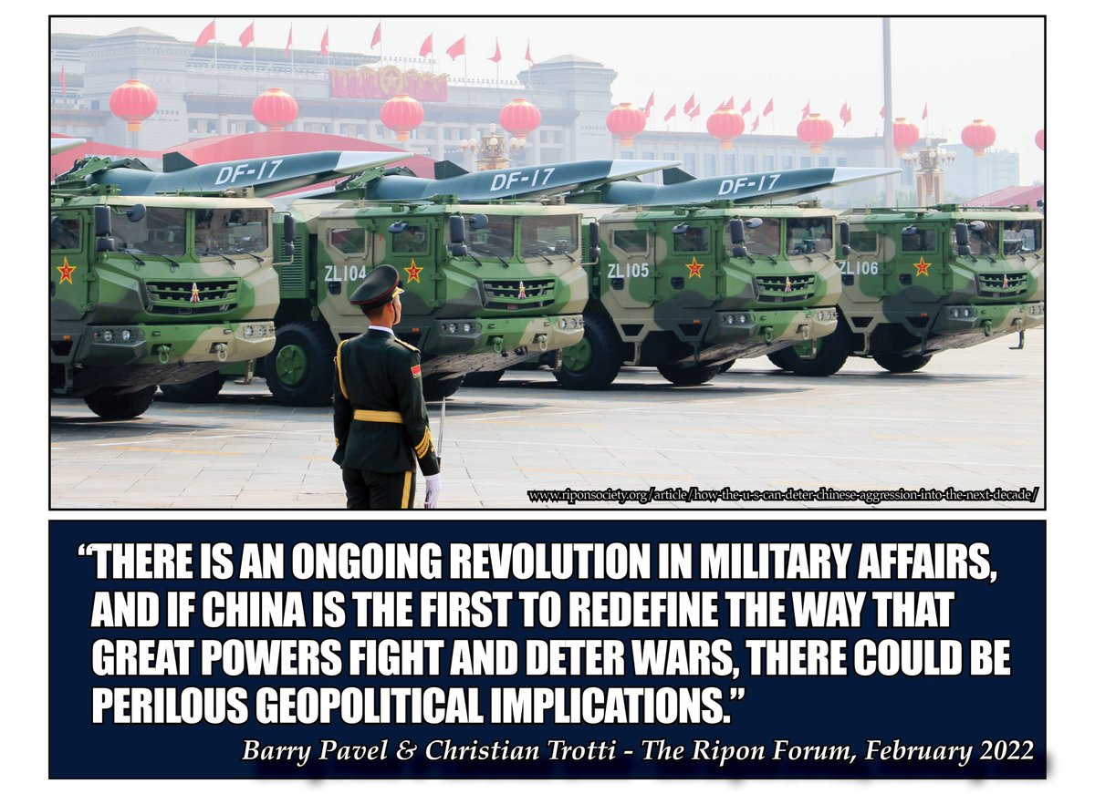 RiponSociety's tweet photo. In the latest edition of the Ripon Forum, @BarryPavel &amp; @ChristianTrotti of the @AtlanticCouncil assess the increasing strength of the Chinese military and its implications for U.S. national security - https://t.co/XBccWQsto7 @ACScowcroft https://t.co/FraBlO7WHj