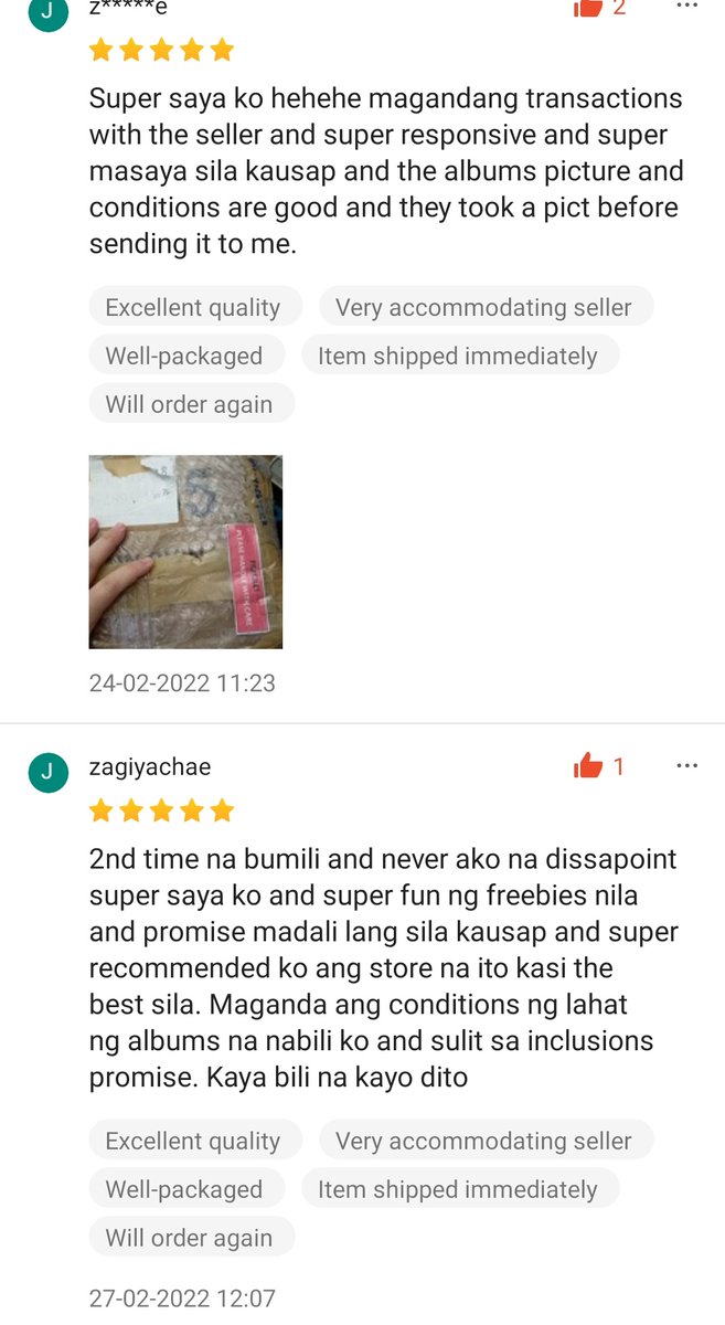 Mks_ShopPH's tweet photo. zagi's second time ordering, the albums already arrived yesterday at her place buti nmn ang dali lang, thank you for the heart touching feedback my love thank u for loving and trusting our small business 🤎 love ya<3 #Mksproof with @MonitaKshop https://t.co/y0hWaS5gxd