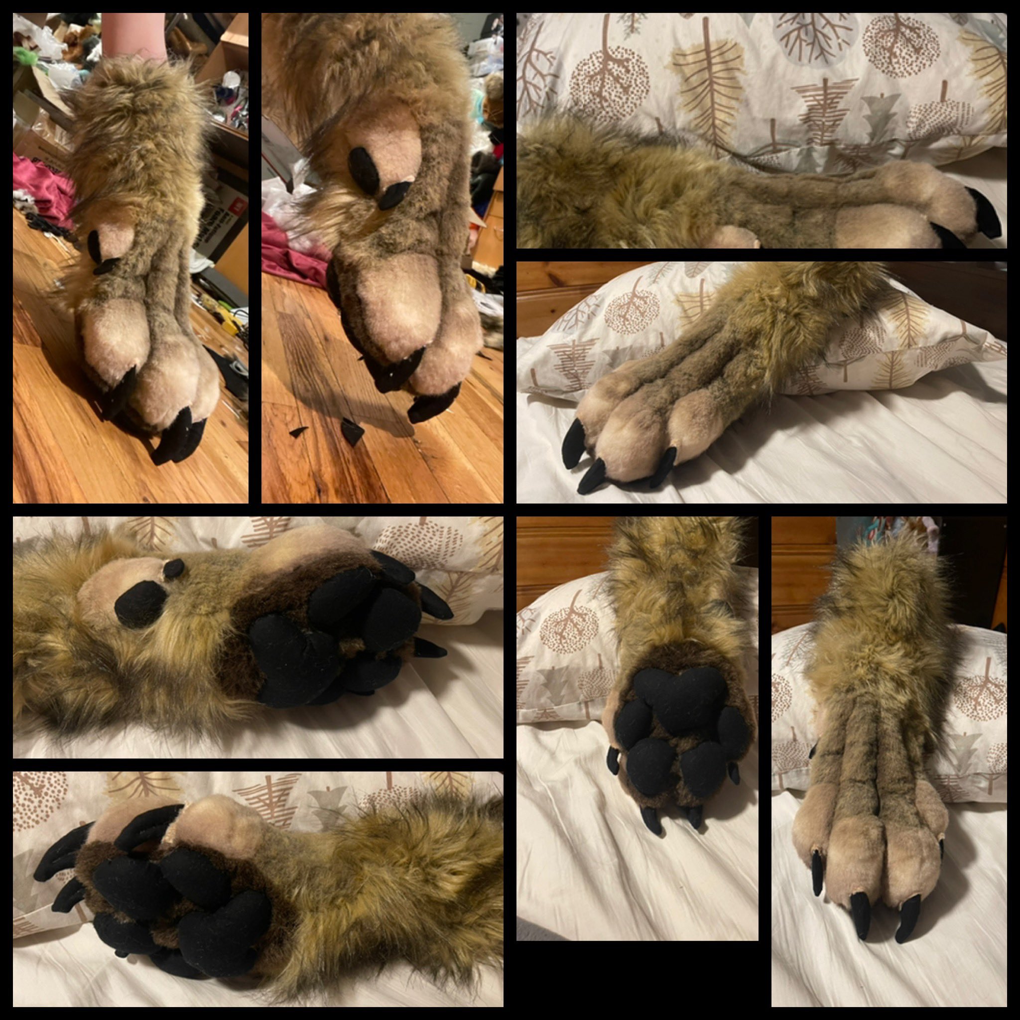 🐈‍⬛Em🐾 on X: Therian/feral style paw prototype complete! These are ment  for quadrobics and have good cushioning for your hands!   / X