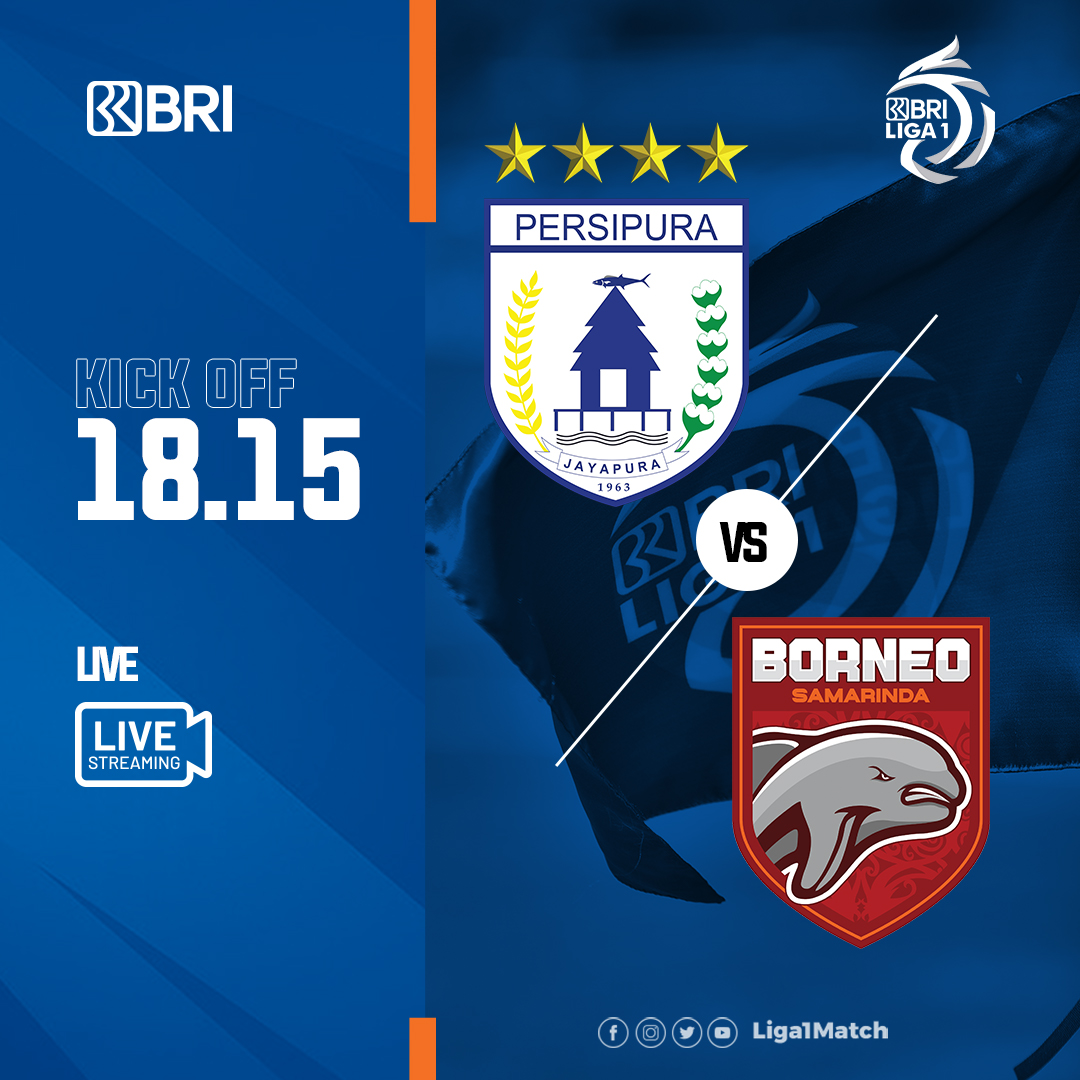 Persipura vs Borneo FC di Liga 1. (Twitter/@Liga1Match)