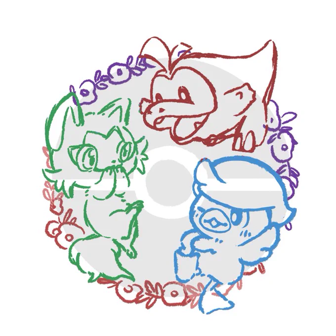 SVの新御三家、続き描けたら描きたいよ～ 