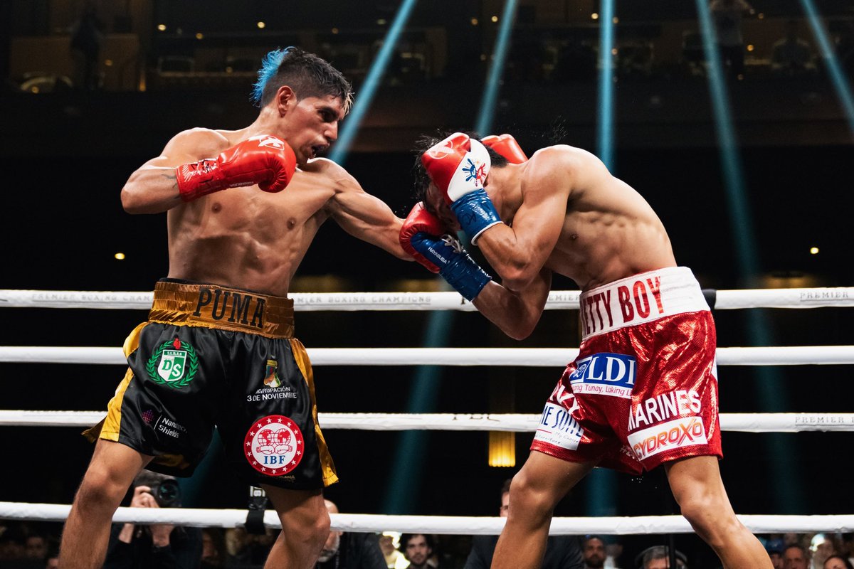 RyanHafey's tweet photo. Last night’s #PBConSHOWTIME card was DRAMATIC. Three all-action fights, two of which were big upsets. It left boxing fans with plenty to talk about. #ColbertGarcia #RussellPostol #AncajasMartinez https://t.co/XoQw7LBIvr