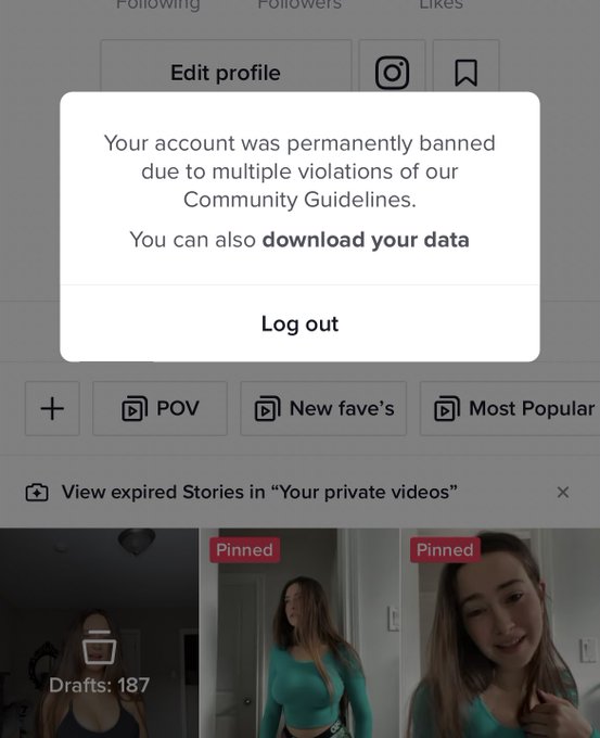 One of my Tiktok accounts just got banned and I didn&rsquo;t get the option to appeal. What the fuck @TikTokSupport