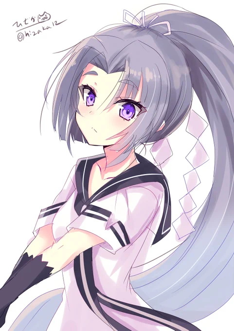 「んー」手をのばす初春
#艦これ版深夜の真剣お絵描き60分一本勝負
#艦これ版真剣お絵描き60分一本勝負_20220227 