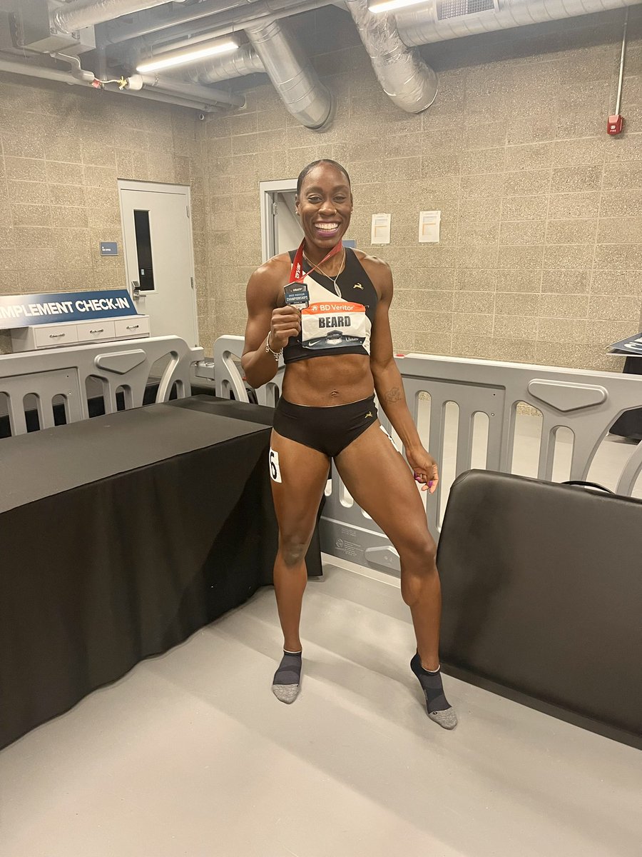 Made my FIRST indoor World Championship team (runner-up). Ran my fastest indoor 400 since 2011. Ya girl is a VET (age 33, 6th World Championship team).

After disappointment + through uncertainty, here I am standing and all smiles. God is faithful! The BEST is yet to come!❤️