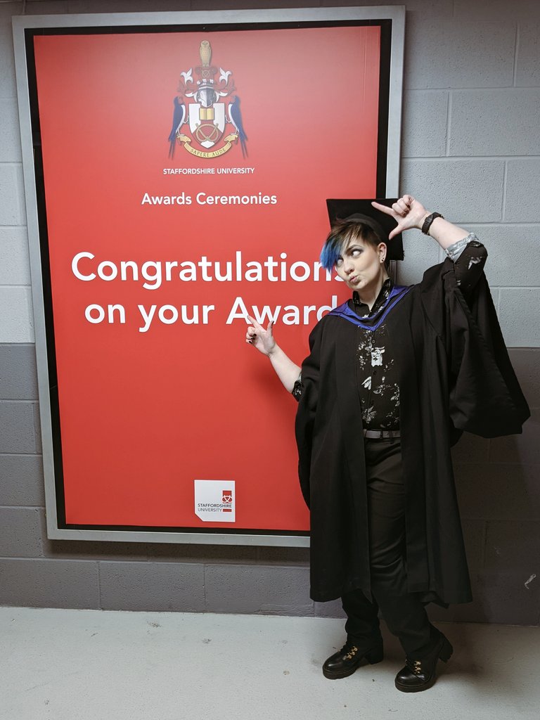 Pikachunicorn's tweet photo. Despite the tirade of transphobic and TERF accounts in my replies this week, I just want to reiterate how proud am I to be a part of the transgender community here at @StaffsUni 💞 https://t.co/nX4YU4jANN