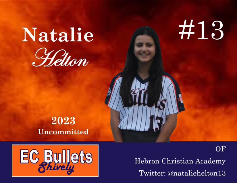 The countdown to our first spring tournament begins! Over the next two weeks, we will introduce the squad! <a href="/nataliehelton13/">Natalie Helton</a> starts us off! Natalie is a triple threat slapper with unreal speed, phenomenal range in the OF and awesome presence on the field #GoBullets