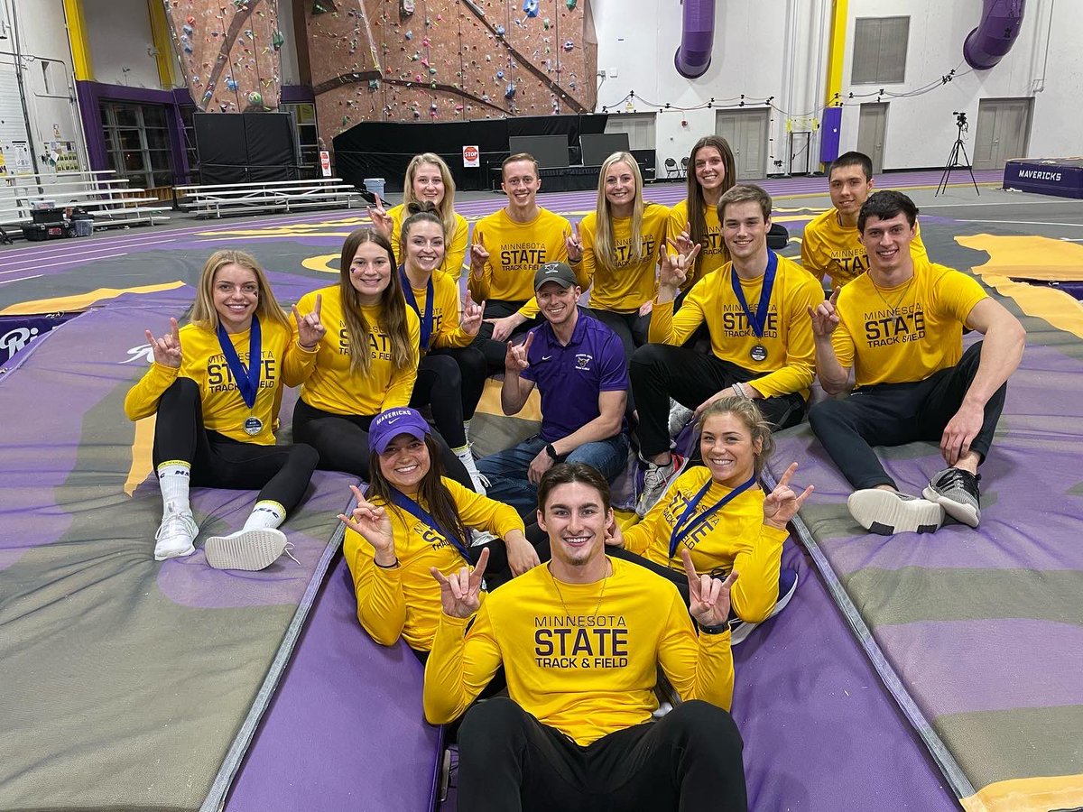 CoachHeldMSU's tweet photo. Again, could not ask to be apart of a better group/team. Between the Mens distance squad and the vault army, we scored 77 points and brought home 2 team titles, (A lot in a row for the men), 2 conference champs and 4 national qualifiers! On to national in two weeks! #rollherd https://t.co/NfqZPkuKGw
