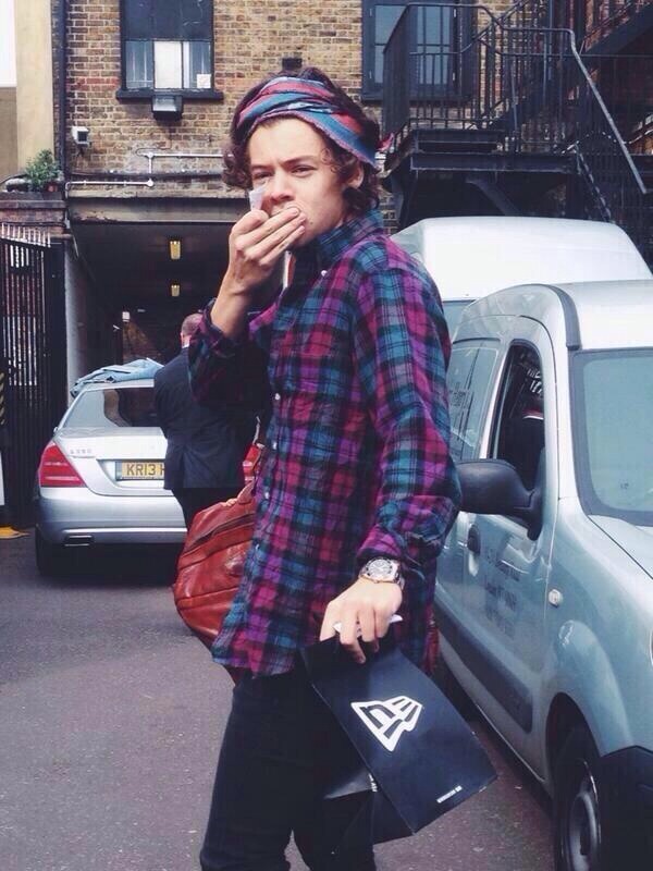 Harry Styles Bandana Plaid Shirt