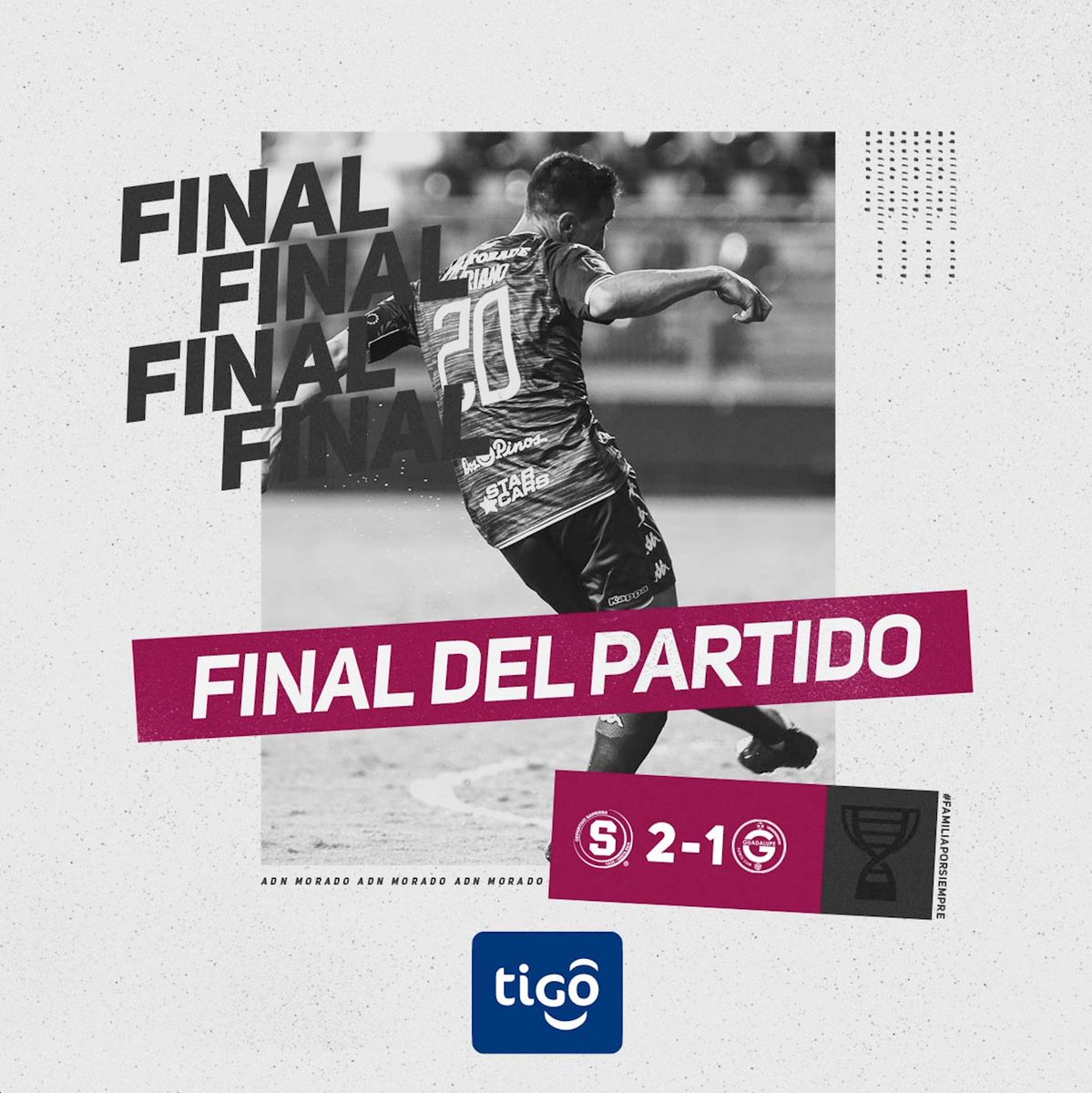 🕕  Culmina el juego con victoria para el Monstruo

⚽️ Saprissa 2-1 Guadalupe FC

Más detalles en el #AppSaprisa: onelink.to/umcdw5