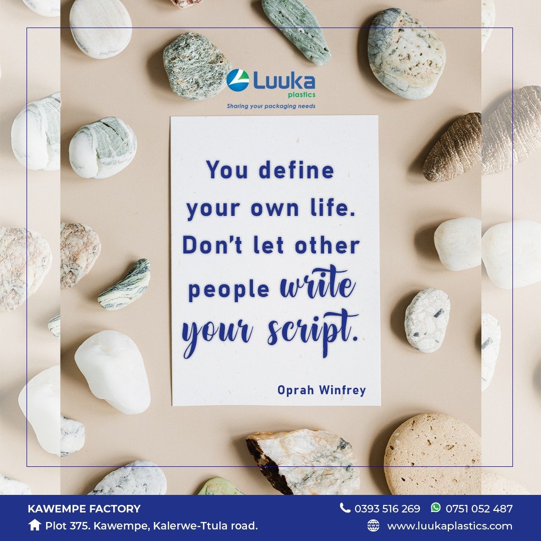 LuukaPlastics's tweet photo. You define your own life. Don’t let other people write your script.

~ Oprah Winfrey~

#MondayMotivation 
#YourPackagingPartner https://t.co/BTe7QroXJT