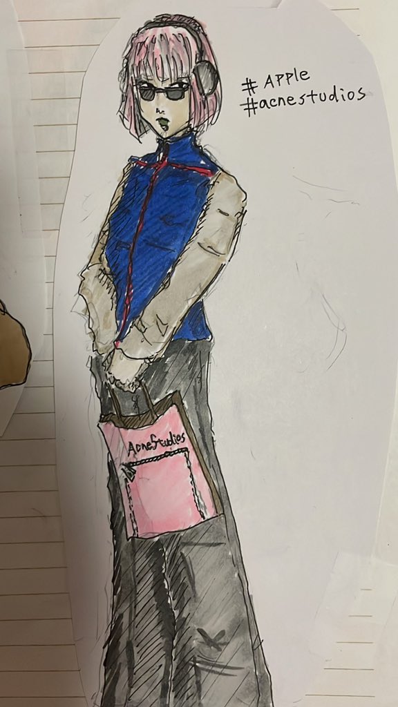 Gd_Hori's tweet photo. #絵描きさんと繫がりたい 
#イラスト
#acnestudios https://t.co/sEXfIhj6tL