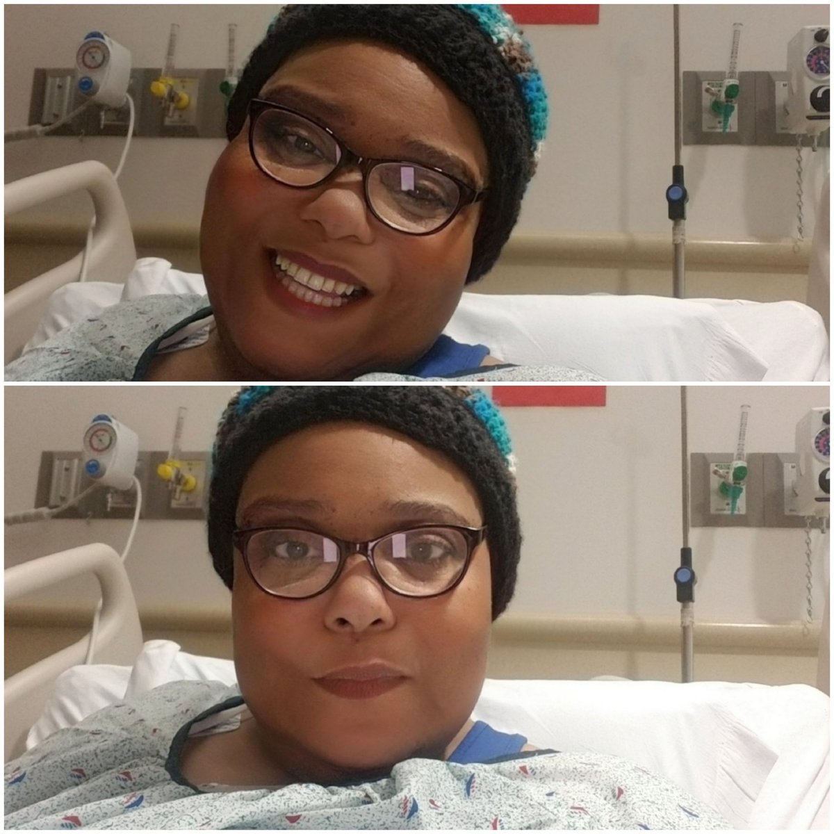 TeeForGod70's tweet photo. GE Y'ALL!!! Yes,  I'm still here.  But it's ok. They are waiting for 2 more cultures before they set me free. Thank you all for your prayers and well wishes. I share this story so that others my find strength and power to keep moving on. LOVE Y'ALL.❤❤❤ BE BLESSED ❤❤❤ https://t.co/lsAPm6bohG