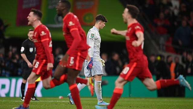 Liverpoolfc News Bot Pk失敗のケパは悪くない 自分のせい チェルシー監督が庇う チェルシー対リヴァプールの対戦となった英リーグカップ決勝は激闘となった スコアレスで迎えたpk戦は 両チームのgkの明暗が分かれる結果に リヴァプールgkクィ