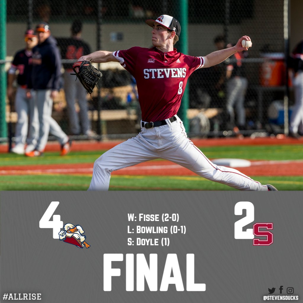 StevensDucks's tweet photo. 𝕊𝕌ℕ𝔻𝔸𝕐 🧹

@BaseballStevens takes two from Swarthmore

⚾ Mendez: 3 RBI
⚾ Silvernail: HR, 3 RBI, 4 runs
⚾ Wall: 2 RBI

#AllRise #BuiltDifferent #d3baseball #MACbaseball https://t.co/OXE5UF3b4U