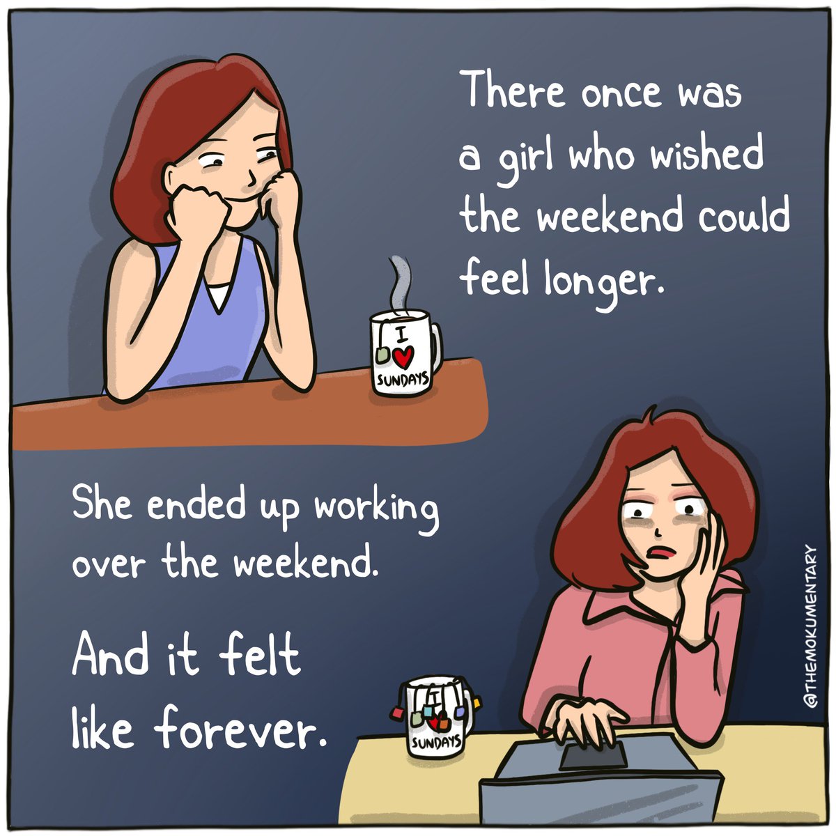 themokumentary's tweet photo. Be careful what you wish for, work edition. 1/2 https://t.co/1tXwVmzbIm