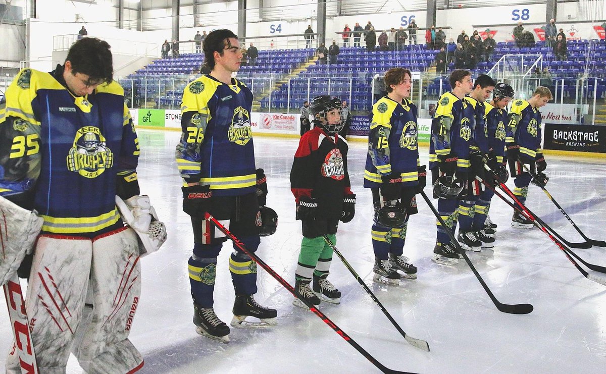 weekscrushers's tweet photo. Heartfelt thanks to @MetalfabFire &amp;  @THEMHL for this league wide initiative, First Responders Week. We wore our special jerseys at the game last night vs @Valley_Wildcats &amp; recognized some of our First Responders. We felt honoured to be a part.#thankafirstresponder #weeksnation https://t.co/33O09W9pKn