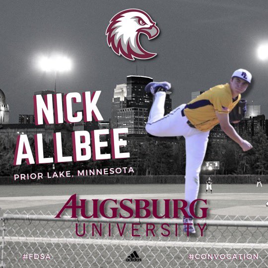 nick_allbee's tweet photo. I’m excited to announce my commitment to Augsburg University to continue my academic and baseball career. I want to thank my family and coaches. #goauggies @AuggieBaseball @PLLakerBaseball @PPA_Athletes @pitch2pitch @coachKBateman @BrockakaBoP https://t.co/yA3vwGbieL