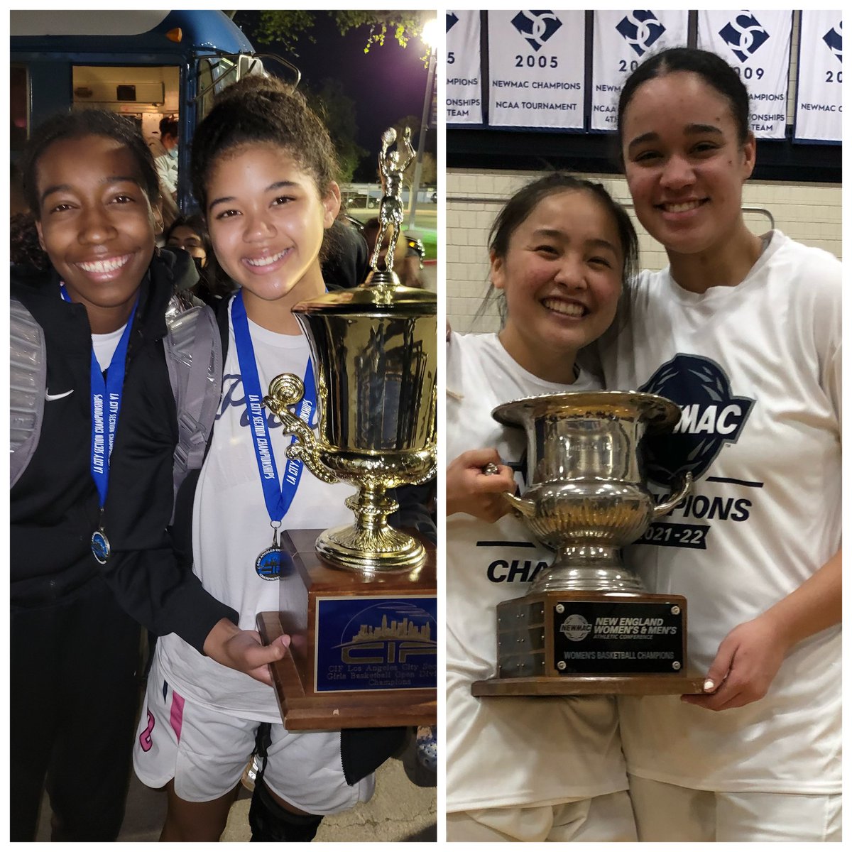 15Jmal's tweet photo. What a weekend for both of my daughters as they win championships. Ayja won the La city open championship and Jazy won the Newmac tournament championship. #ProudDad #GirlDad #Mygirlshoop @BcchsGirlsBball @SC_BBall https://t.co/44h3dyvJzP