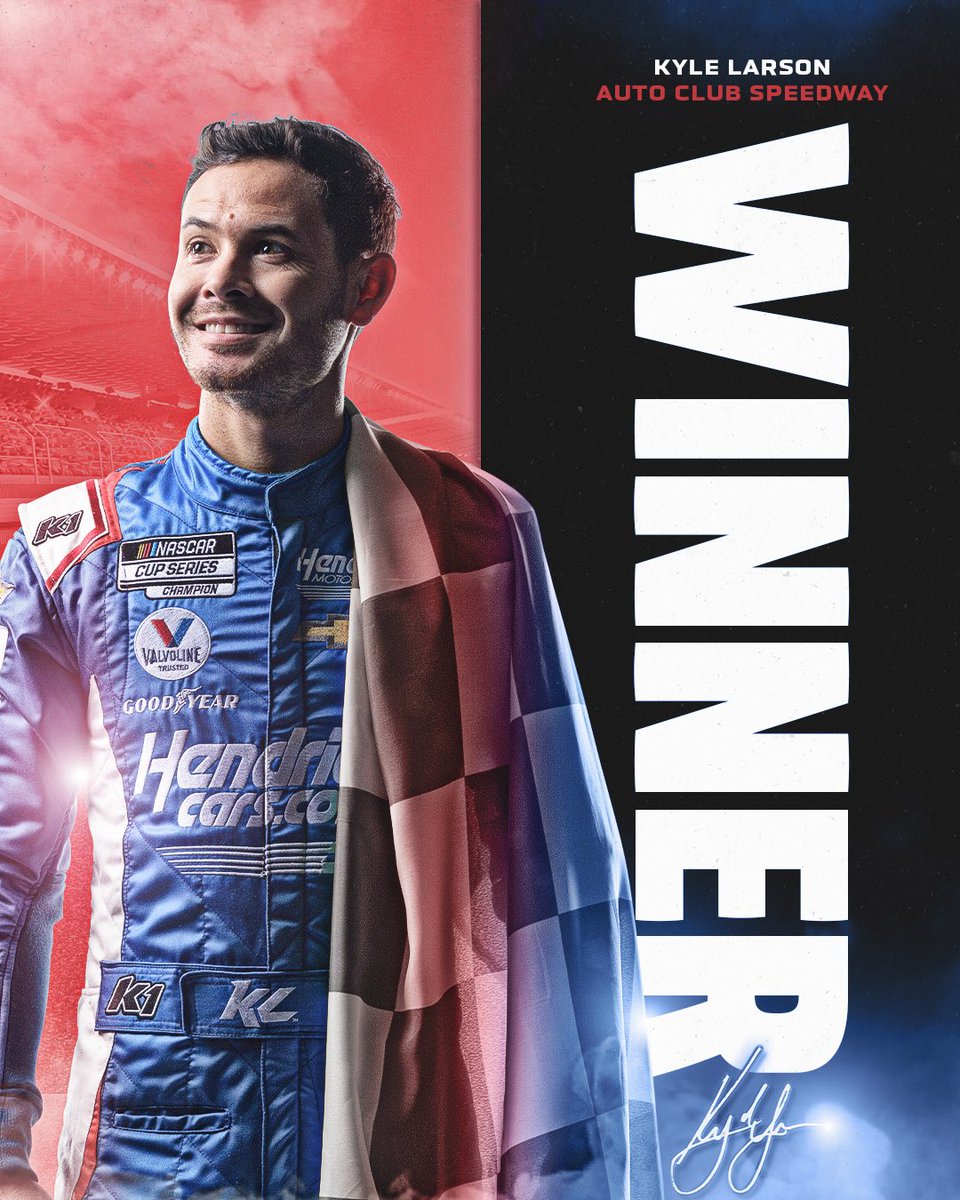 🏁 is out, <a href="/KyleLarsonRacin/">Kyle Larson</a> wins <a href="/AutoClubSpdwy/">.englargedtoe</a>!