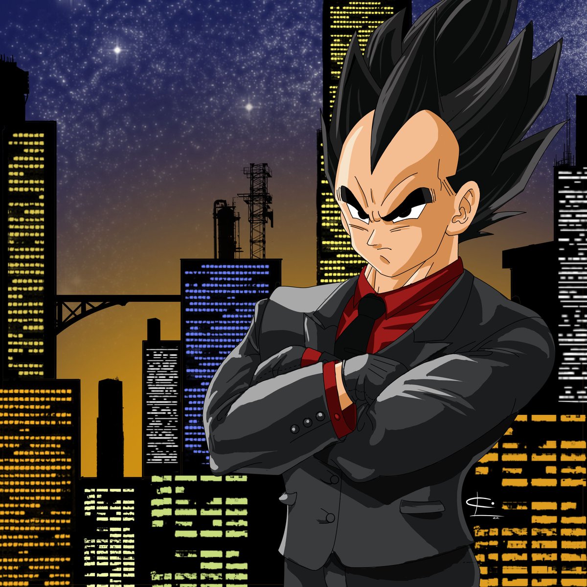 CarlosLpezG's tweet photo. Vegeta Vestido para matar
#Goku #vegeta #Ilustración #DragonBall #anime #manga https://t.co/HCwveJAdpR