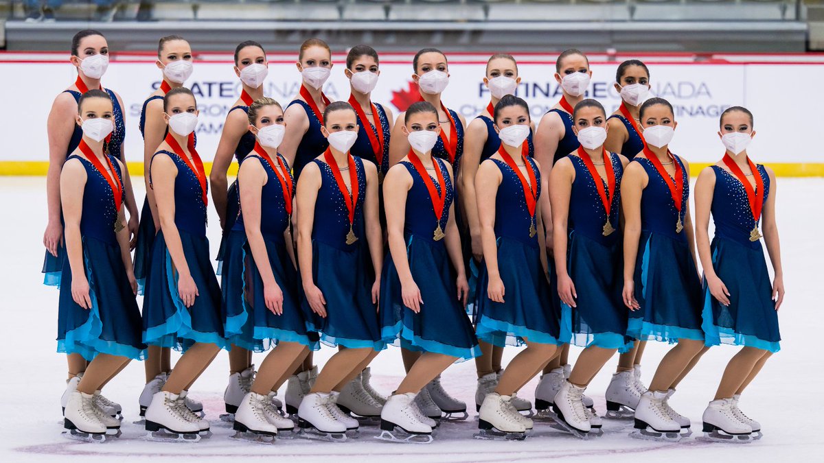 SkateCanada's tweet photo. Intermediate medallists / Médaillés intermédiaires:
🥇 Nexxice Intermediate, 101.57
🥈 Team Unity, 96.88
🥉 Meraki, 90.15
📸 @DanielleEPhoto
#Synchro22 #CreatingHistory #CréerlHistoire https://t.co/Vq8rZq0jDc