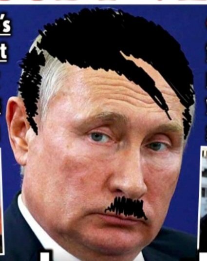 IOssendowski's tweet image. Unforunately this Putler's portrait is incomplete. They forgot about correct hairdressing and mustache.

Here is much better: