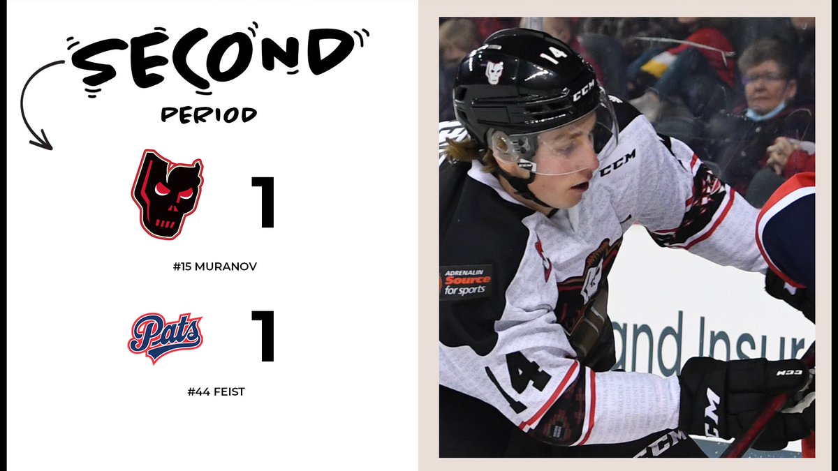 WHLHitmen's tweet photo. We're all tied up.
Shots are 19-17 Pats.
#CGYvsREG https://t.co/tn9UhWRa53